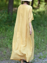 Load image into Gallery viewer, Women&#39;s Long Casual Dress, Spring Autumn, Suitable For Women Daily Wear, Modest Dress Perfect For Beach
