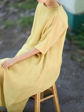 Load image into Gallery viewer, Women&#39;s Long Casual Dress, Spring Autumn, Suitable For Women Daily Wear, Modest Dress Perfect For Beach
