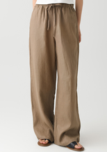 Load image into Gallery viewer, Women&#39;s Nature Linen Pants, Drawstring Pocket Straight Wide-Leg Pants, Suitable For Daily Commuting Holiday Wear
