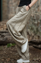Load image into Gallery viewer, Women Zha Dyeing Color Pocket Casual Loose Pants, Vacation Women&#39;s Loose Casual Pants

