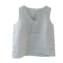 Load image into Gallery viewer, 100% Linen V-Neck Summer Casual Vest For Women