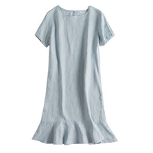 Load image into Gallery viewer, Simple Pure Color Linen Dresses For Women
