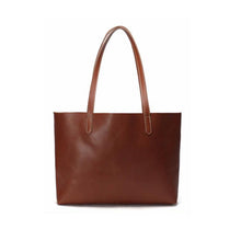 Load image into Gallery viewer, Vintage Genuine Leather Women Tote Bag Handmade Shopping Bag