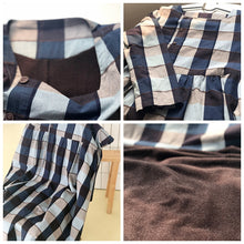 Load image into Gallery viewer, Cotton Long Dresses for Women, Winter Plaid Dress
