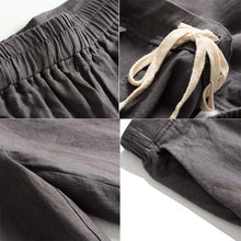 Load image into Gallery viewer, Women Loose Linen Pants Casual Drawing Summer Trousers
