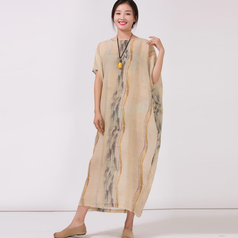 plus size loose maxi dresses Cotton Plus Size Maxi Dresses Loose Zen Dance Dress