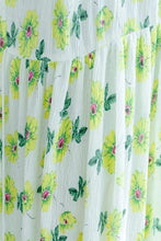 Load image into Gallery viewer, Green A little Flower Casual Holiday Summer Dresses Women Clothing Q3107 - FantasyLinen
