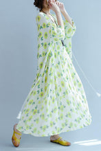 Load image into Gallery viewer, Green A little Flower Casual Holiday Summer Dresses Women Clothing Q3107 - FantasyLinen
