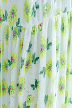 Load image into Gallery viewer, Green A little Flower Casual Holiday Summer Dresses Women Clothing Q3107 - FantasyLinen
