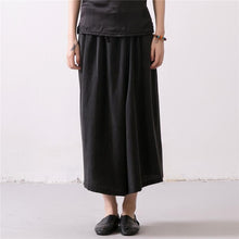 Load image into Gallery viewer, Linen Trousers Black Women Dress Slacks Pants K037 - FantasyLinen
