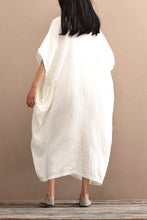 Load image into Gallery viewer, 2018 Cotton Loose Plus Size Long Dress Women Dress - FantasyLinen
