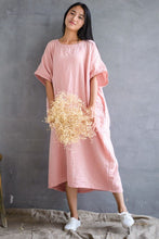 Load image into Gallery viewer, 2018 Cotton Loose Plus Size Long Dress Women Dress - FantasyLinen
