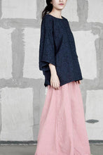 Load image into Gallery viewer, Original Designer Loose Long Vintage Cotton Linen Pants Women Clothes - FantasyLinen

