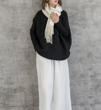 Load image into Gallery viewer, Vintage Pure Color Wool Warm Scarf Women Fashion Shawl W19110
