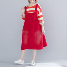 Load image into Gallery viewer, Vintage Simple Corduroy Strap Dresses For Women Q17123
