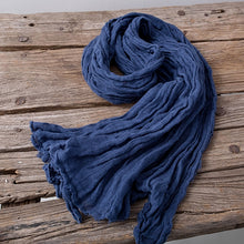 Load image into Gallery viewer, Vintage Soft Linen Scarf Women Winter Shawl W17120
