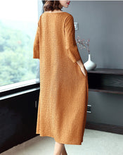 Load image into Gallery viewer, Women Plus Size Pure Color Elegant Loose Dresses Q16014
