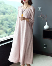 Load image into Gallery viewer, Women Plus Size Pure Color Elegant Loose Dresses Q16014