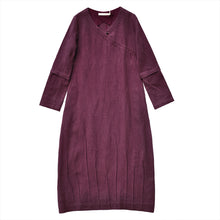 Load image into Gallery viewer, Elegant Vintage Detachable Sleeve Linen Maxi Dresses For Women Q22018