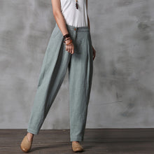 Load image into Gallery viewer, Cute Cotton Linen Casual Trousers Women Fashion Pencil Pans K21017
