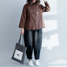 Load image into Gallery viewer, Vintage Loose Wide-Leg Harem Pants Women Casual Denim Trousers K18021
