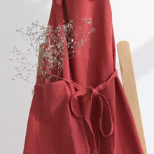 Load image into Gallery viewer, Japanese Style Cotton Linen Apron Waitress Bar Bakery Painter Florist Gardener Workwear A18024
