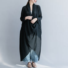Load image into Gallery viewer, Black Loose Knitted Gown Women Casual Maxi Dresses Q26036
