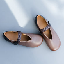 Load image into Gallery viewer, Casual Simple Women Comfort Leather Flat Shoes For Spring X25032