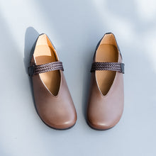 Load image into Gallery viewer, Casual Simple Women Comfort Leather Flat Shoes For Spring X25032
