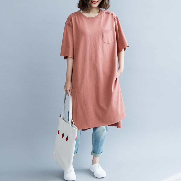Women Simple Cotton Loose Shirt Dresses For Summer Q6057 Women Simple Cotton Loose Shirt Dresses For Summer Q6057
