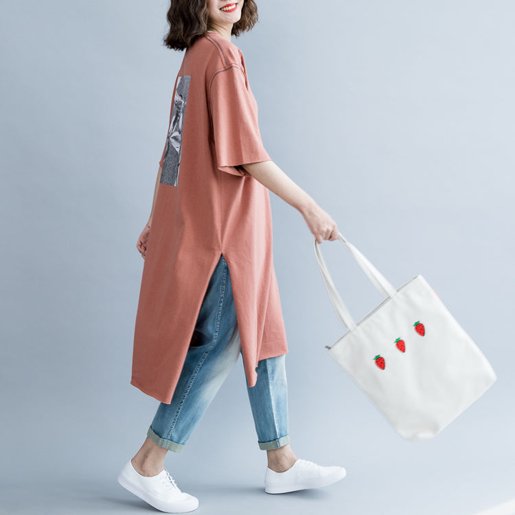 Women Simple Cotton Loose Shirt Dresses For Summer Q6057– FantasyLinen