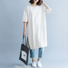 Load image into Gallery viewer, Women Simple Cotton Loose Shirt Dresses For Summer Q6057