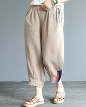 Load image into Gallery viewer, Women Summer Loose Cotton Linen Casual Pants Simple Harem Trousers K20051
