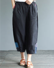 Load image into Gallery viewer, Women Summer Loose Cotton Linen Casual Pants Simple Harem Trousers K20051
