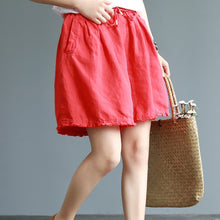 Load image into Gallery viewer, Women Pure Color Casual Shorts Summer Cotton Linen Short Pants K20052
