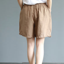 Load image into Gallery viewer, Women Pure Color Casual Shorts Summer Cotton Linen Short Pants K20052
