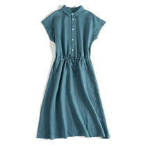 Load image into Gallery viewer, Women Casual Linen Maxi Dresses Summer Loose Clothes
