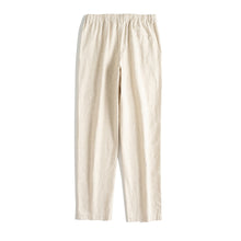Load image into Gallery viewer, Pure Color Linen Casual Pants Women Drawing Trousers
