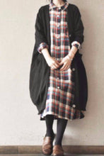 Load image into Gallery viewer, Black Casual Loose Long Sweater Knitwear Coat Women Tops - FantasyLinen