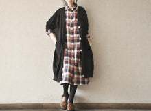 Load image into Gallery viewer, Black Casual Loose Long Sweater Knitwear Coat Women Tops - FantasyLinen
