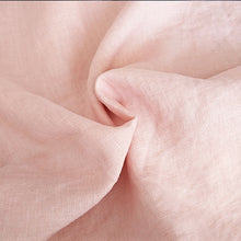 Load image into Gallery viewer, Frayed Ruffle Linen Pillow Case In Midnight Washed &amp; Softened
