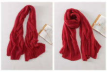 Load image into Gallery viewer, Fashion Plicated Vintage Multicolor Big Scarves For Women Accessories E1402