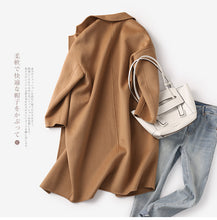 Load image into Gallery viewer, Wool Loose Trench, Winter Coat Women, Autumn Winter Outerwear
