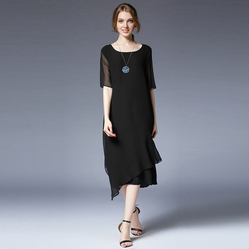 Plus Summer Irregular Loose Dresses Women Casual Clothes 6937– FantasyLinen