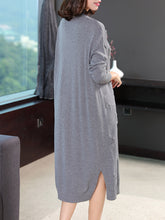 Load image into Gallery viewer, Loose Pure Color Knitted Dresses Women Casual Clothes Q26113
