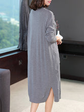 Load image into Gallery viewer, Loose Pure Color Knitted Dresses Women Casual Clothes Q26113