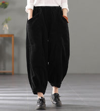 Load image into Gallery viewer, Women Corduroy Pants, Wide Leg Long Trousers, Winter khaki Maxi Pants
