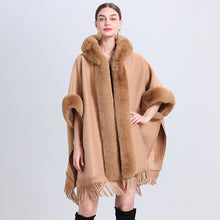 Load image into Gallery viewer, Warm Causel Women Wrap Cape Winter Coats
