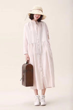 Load image into Gallery viewer, Cotton Linen Spring Fall Casual Shirt Dresses For Women
