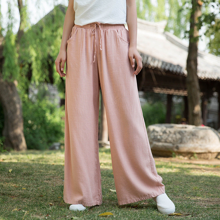 Wide Leg Linen Pants Summer Linen Pants For Women FantasyLinen